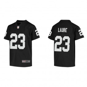 Youth Dylan Laube Las Vegas Raiders Black Game Jersey