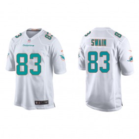 Youth Miami Dolphins Freddie Swain White Game Jersey