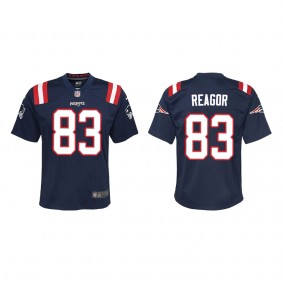 Youth New England Patriots Jalen Reagor Navy Game Jersey