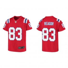 Youth New England Patriots Jalen Reagor Red Game Jersey