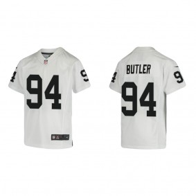 Youth Las Vegas Raiders Matthew Butler White Game Jersey