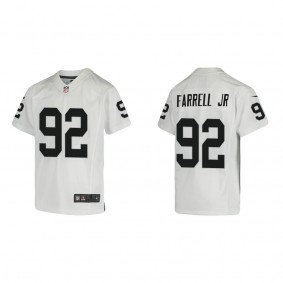 Youth Las Vegas Raiders Neil Farrell Jr. White Game Jersey