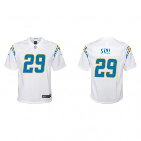 Youth Tarheeb Still Los Angeles Chargers White Game Jersey