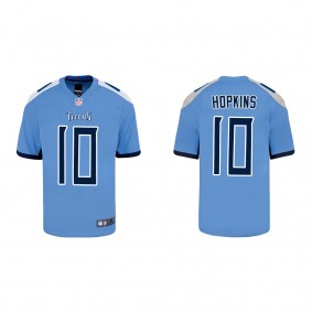 Youth Tennessee Titans DeAndre Hopkins Light Blue Game Jersey