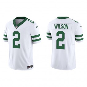 Zach Wilson Men's New York Jets White Legacy Vapor F.U.S.E. Limited Jersey