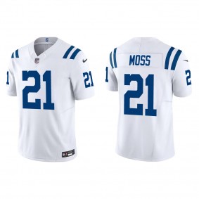 Men's Indianapolis Colts Zack Moss White Vapor F.U.S.E. Limited Jersey